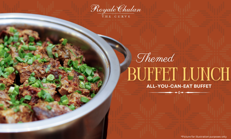 Halal buffet lunch with wide selection